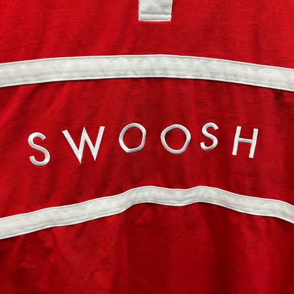 Nike Rugby Shirt- Red - Picture 2 of 5